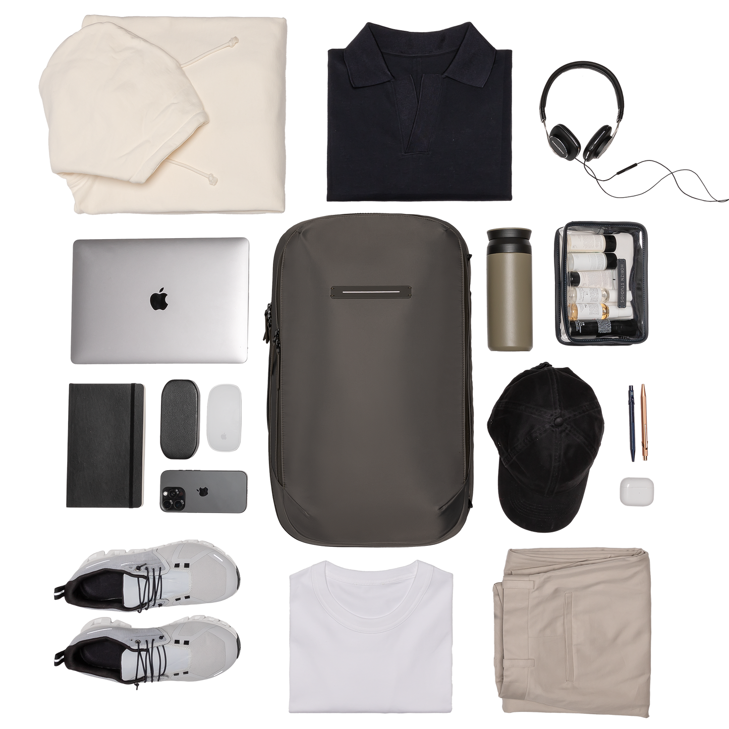 Gion Backpack Travel / Dark Olive / Recycled Nylon