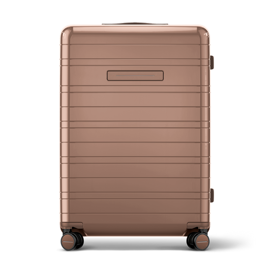 Koffer Glossy Braun Vorderseite - Hartschale Polycarbonat Leicht Robust - Horizn Studios