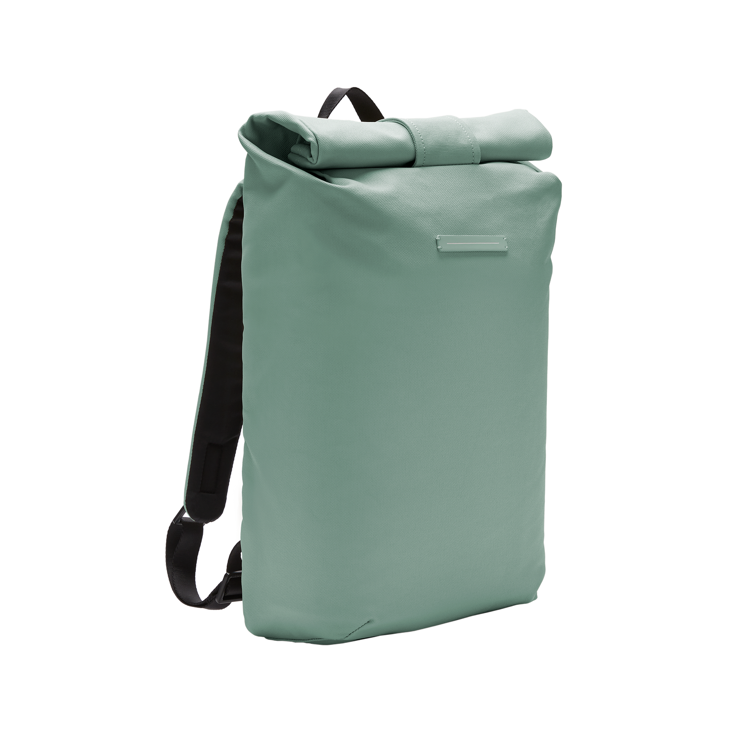 Sofo Rolltop Rucksack Marine Green Seitenansicht - Wasserabweisend Vegan Ergonomisch - Horizn Studios