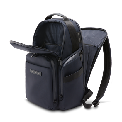 Midtown Rucksack Blau Open Pockets - Wasserabweisend Vegan Ergonomisch - Horizn Studios