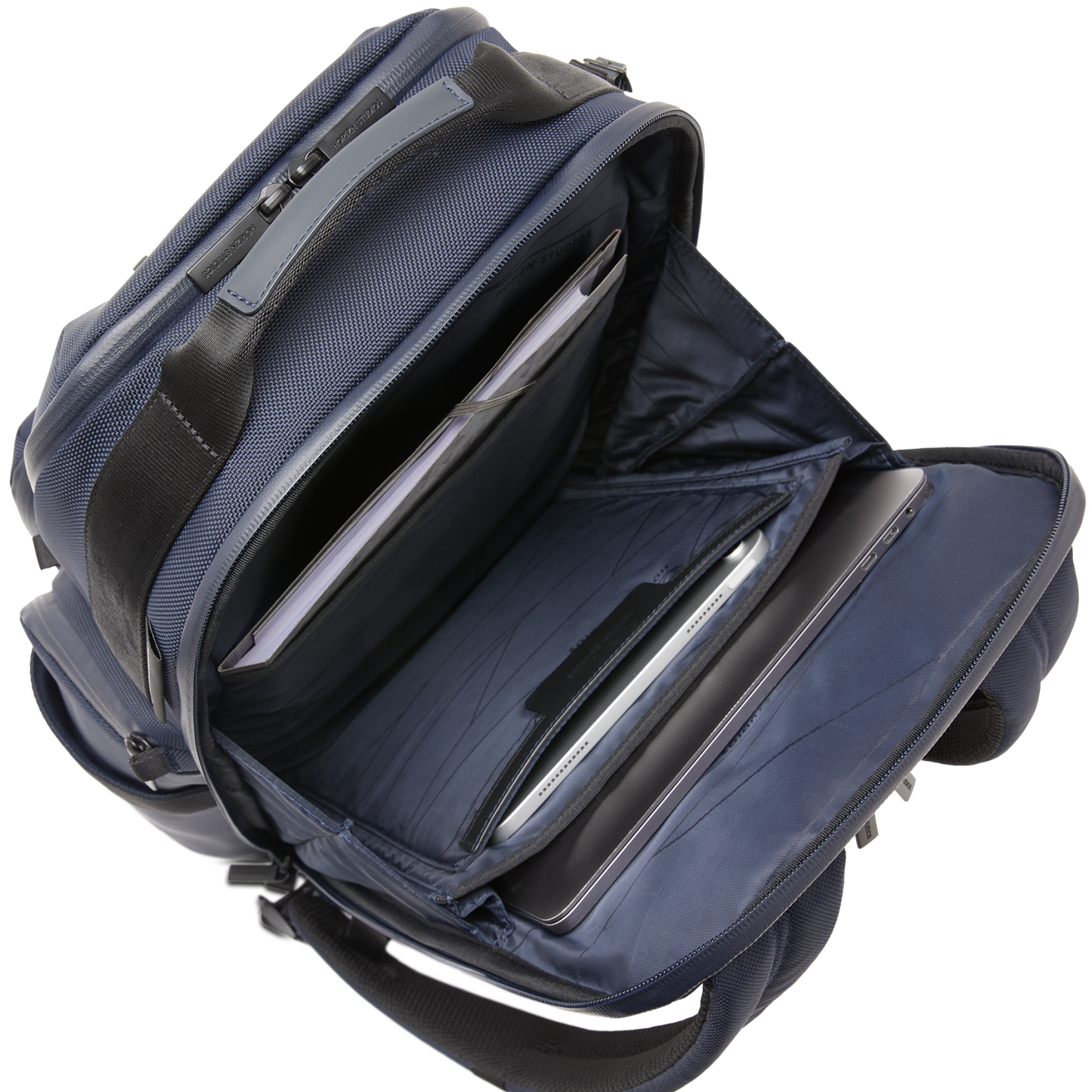 Midtown Rucksack Blau Laptop Fach - Wasserabweisend Vegan Ergonomisch - Horizn Studios