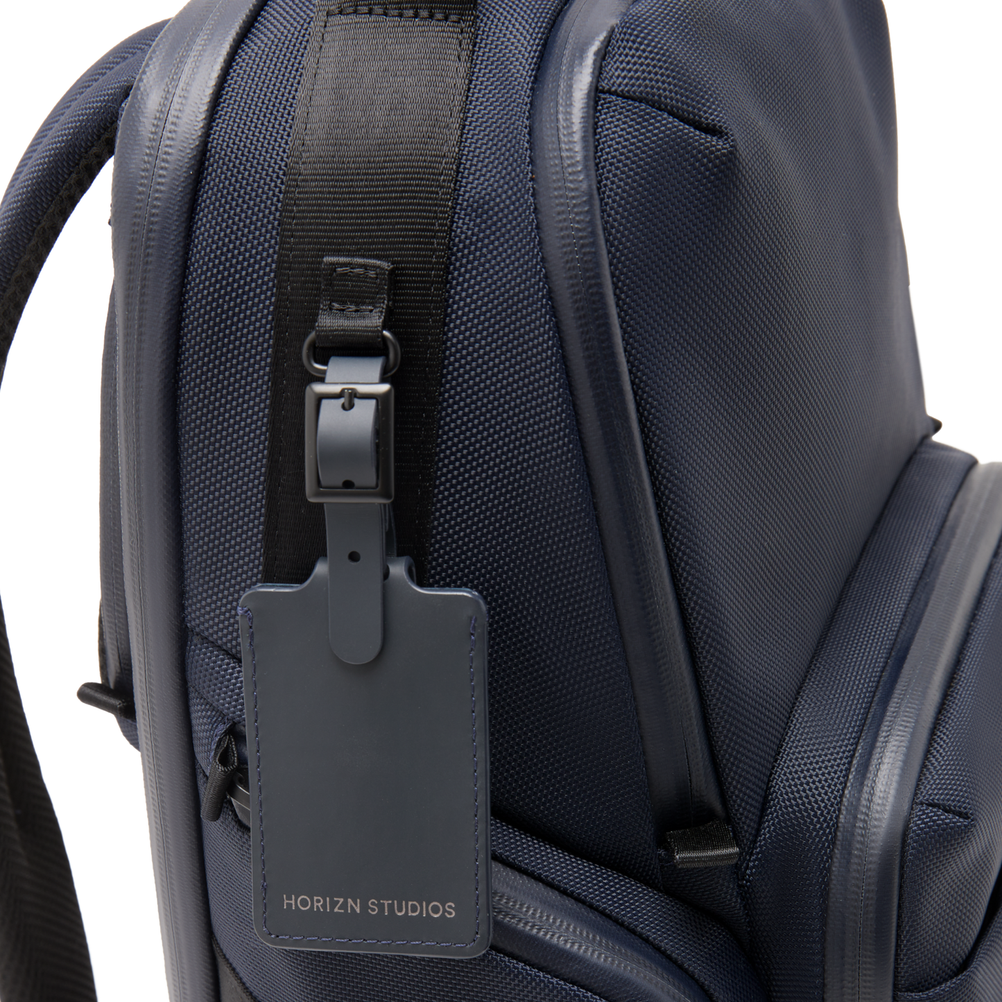 Midtown Rucksack Blau Detail - Wasserabweisend Vegan Ergonomisch - Horizn Studios