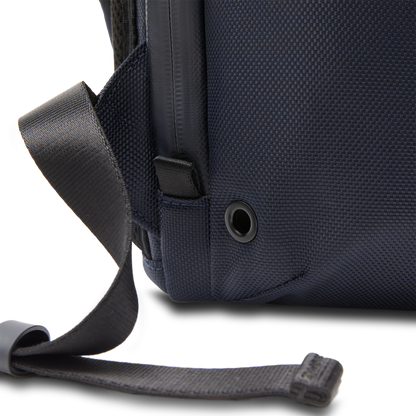Midtown Rucksack Blau Detail - Wasserabweisend Vegan Ergonomisch - Horizn Studios