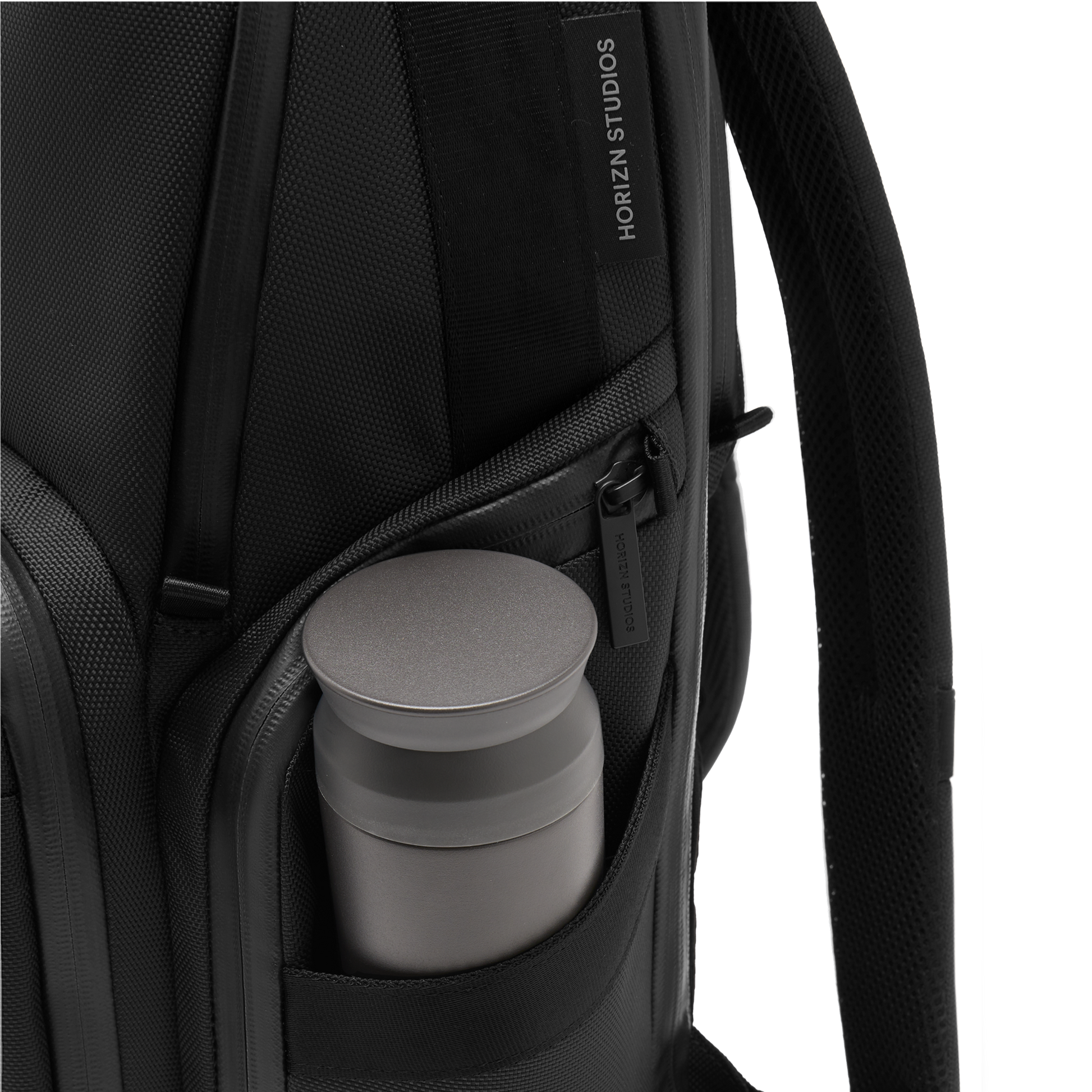 Midtown Rucksack Detail - Wasserabweisend Vegan Ergonomisch - Horizn Studios