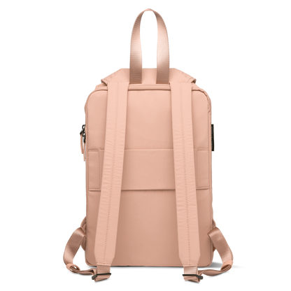 Chiado Rucksack Beige Rosa Rückseite - Wasserabweisend Vegan Ergonomisch - Horizn Studios