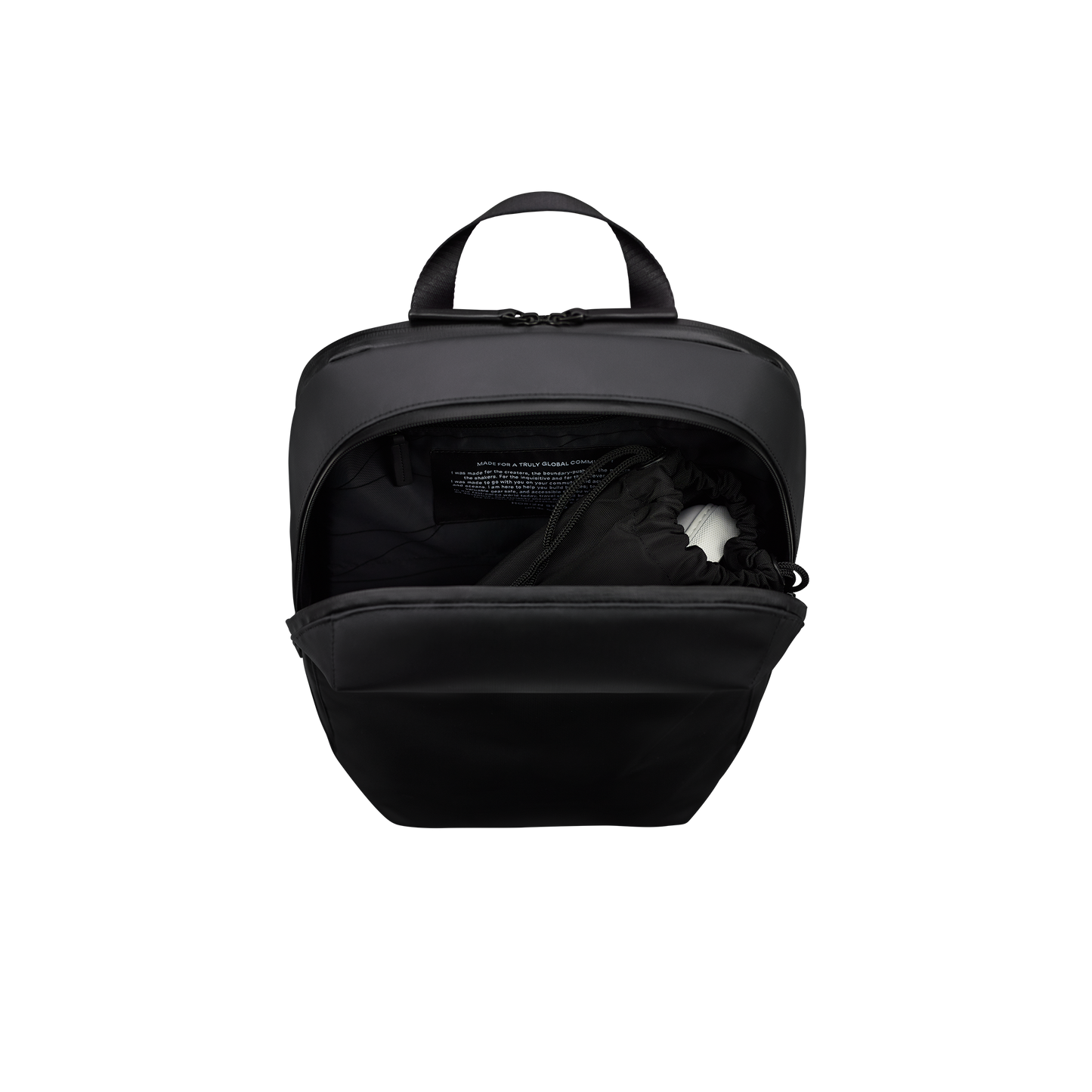 Gion Rucksack Detail Maincompartment - Wasserabweisend Vegan Ergonomisch - Horizn Studios