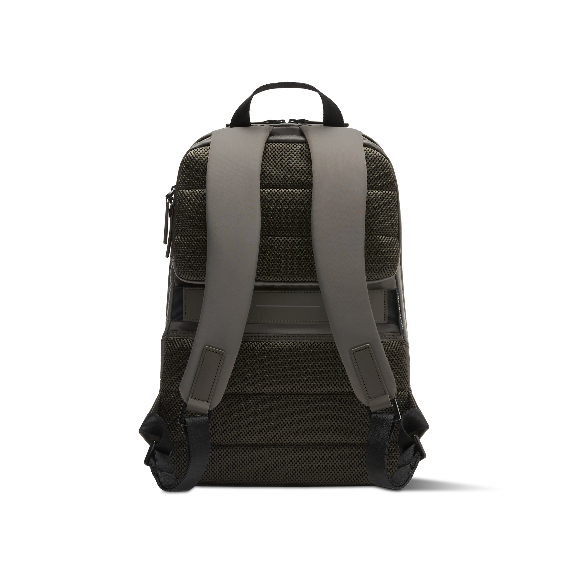 Gion Rucksack Grün Rückseite - Wasserabweisend Vegan Ergonomisch - Horizn Studios
