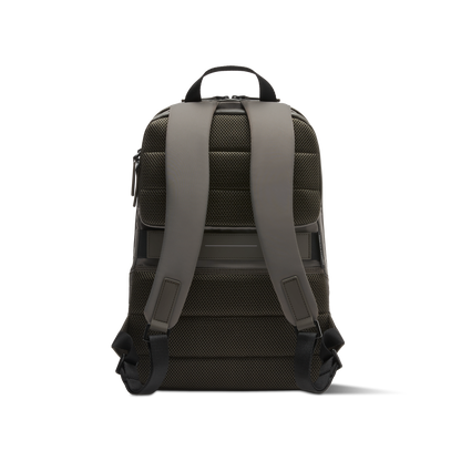 Gion Rucksack Grün Rückseite - Wasserabweisend Vegan Ergonomisch - Horizn Studios