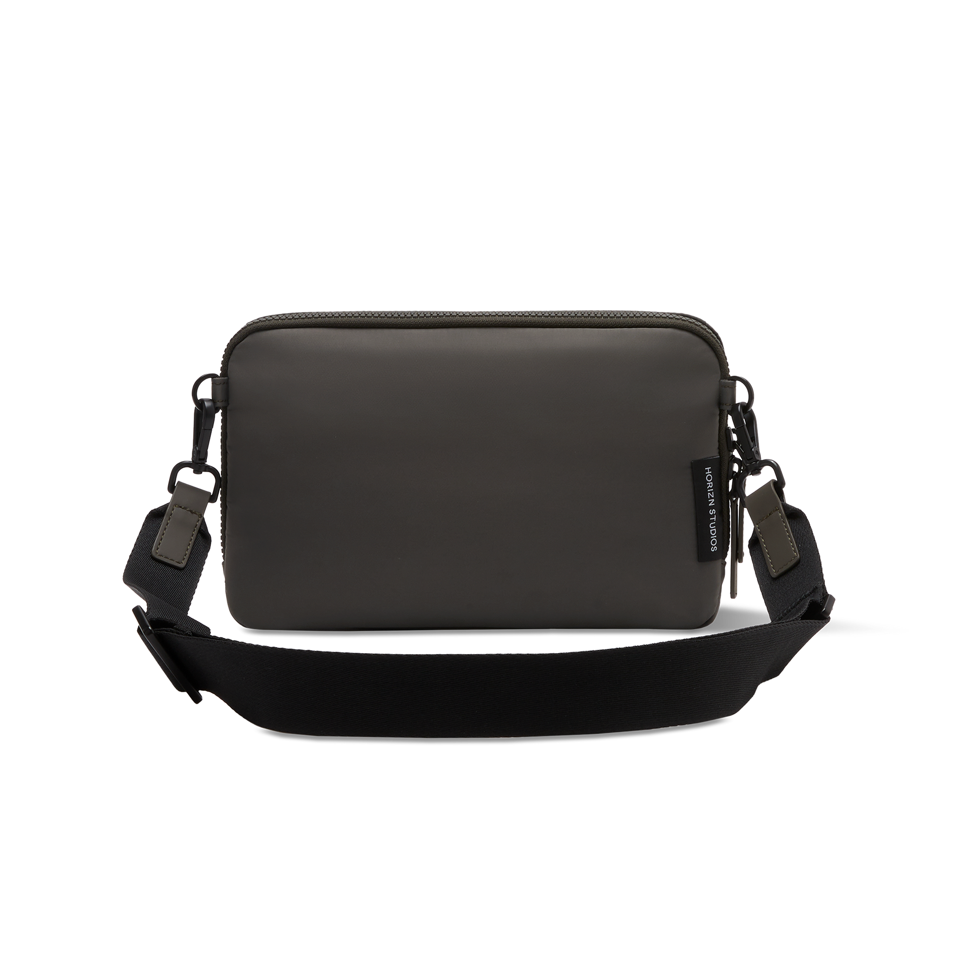 Gion Umhängetasche Shoulderbag Grün Rückseite - Wasserabweisend Funktional Stilvoll - Horizn Studios