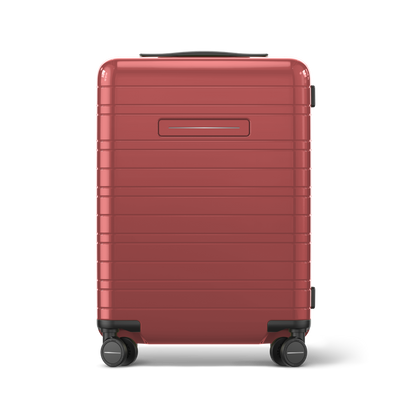 Koffer Essential Glossy True Red Vorderseite - Hartschale Polycarbonat Leicht Robust - Horizn Studios