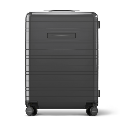 Koffer Essential Glossy Graphite Vorderseite - Hartschale Polycarbonat Leicht Robust - Horizn Studios