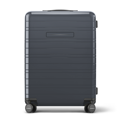 Koffer Essential Glossy Blau Vorderseite - Hartschale Polycarbonat Leicht Robust - Horizn Studios
