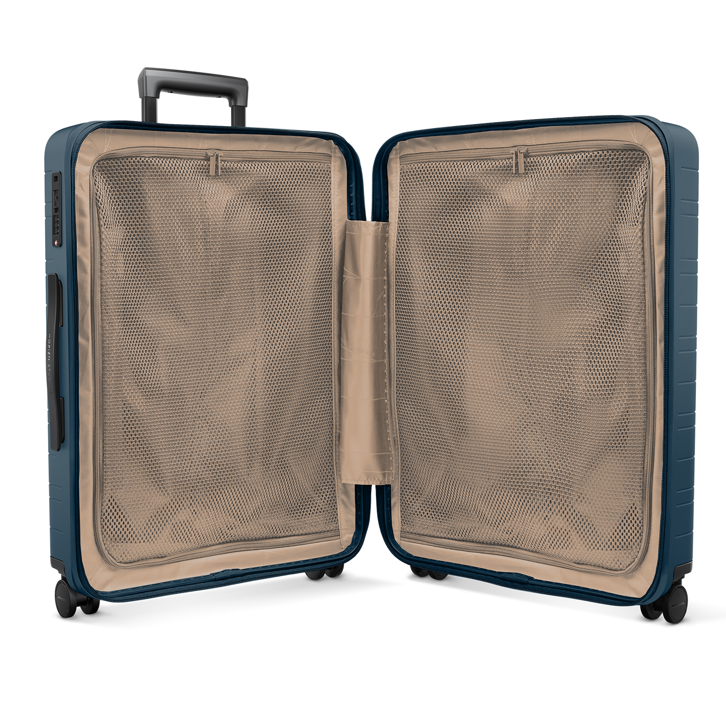 Koffer Series River Blau Innenansicht - Hartschale Polycarbonat Leicht Robust - Horizn Studios