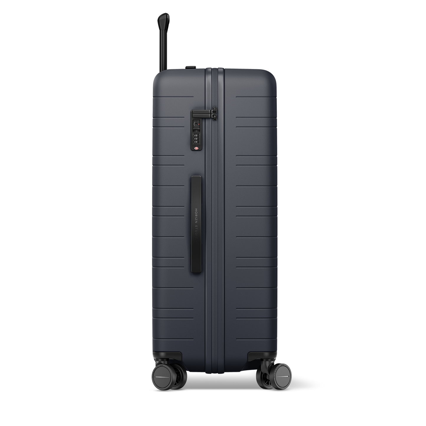 Koffer Series Dark Slate Seitenansicht - Hartschale Polycarbonat Leicht Robust - Horizn Studios