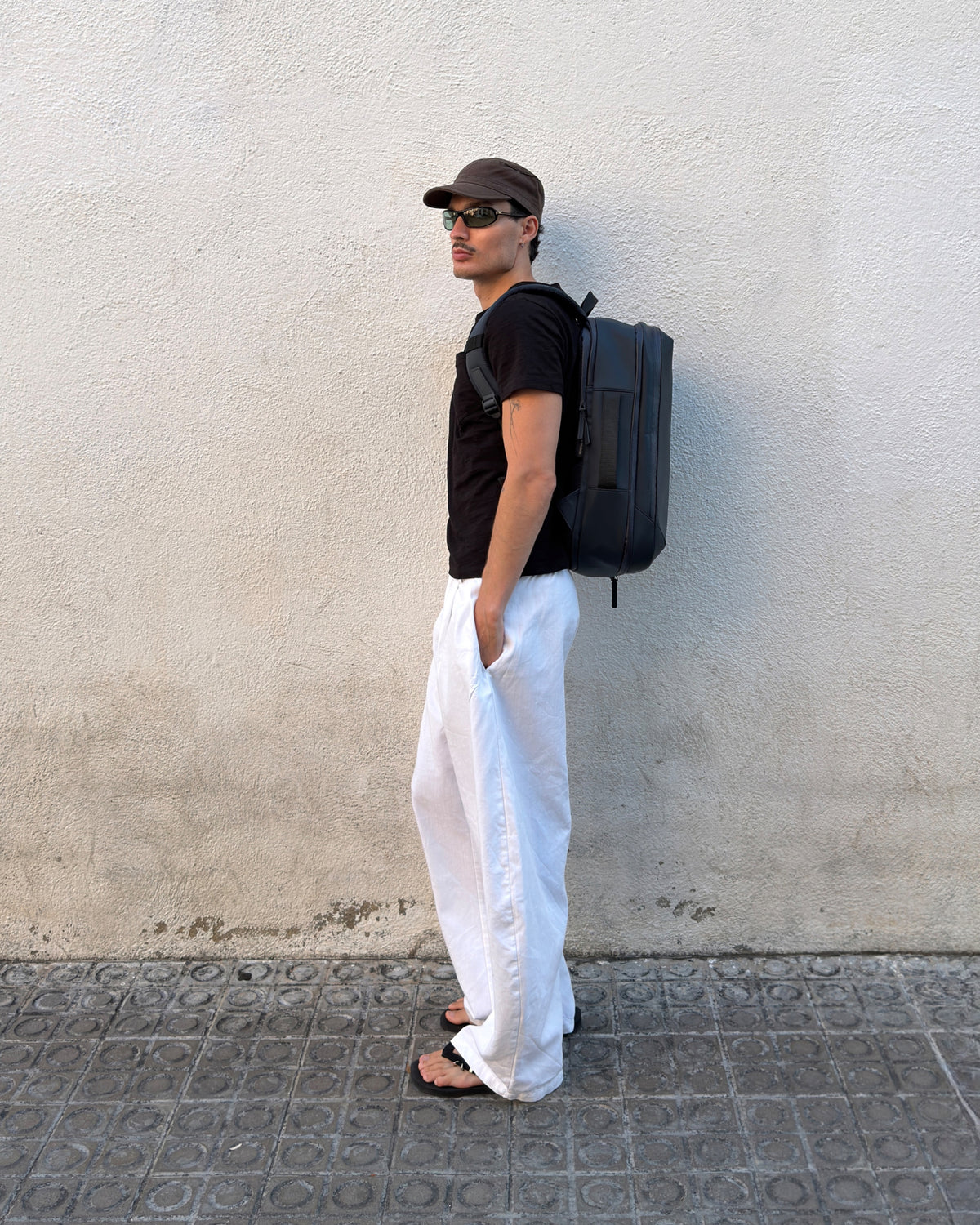 Customer photo featuring Gion Backpack Travel / Night Blue / Recycled Nylon