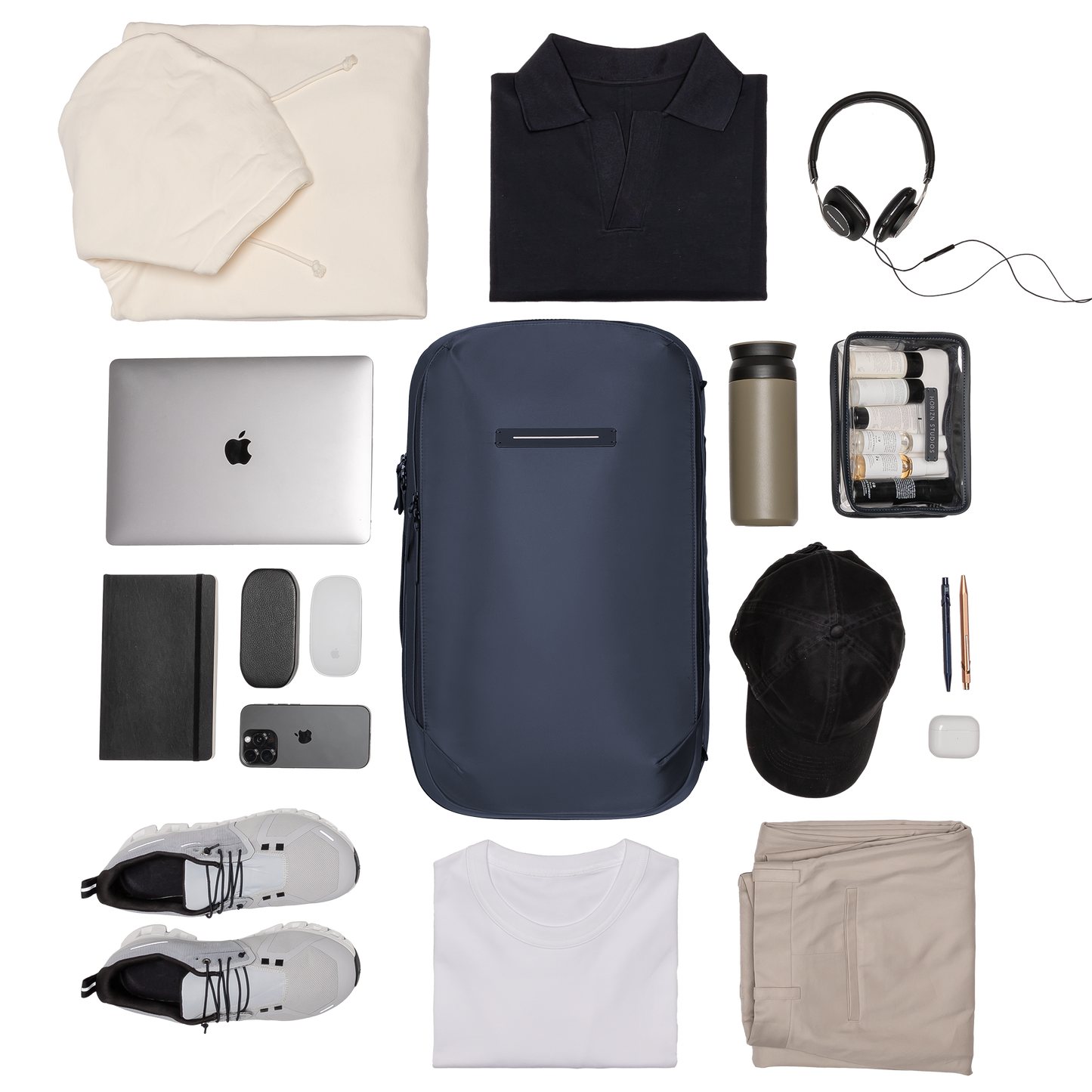 Gion Backpack Travel / Night Blue / Recycled Nylon
