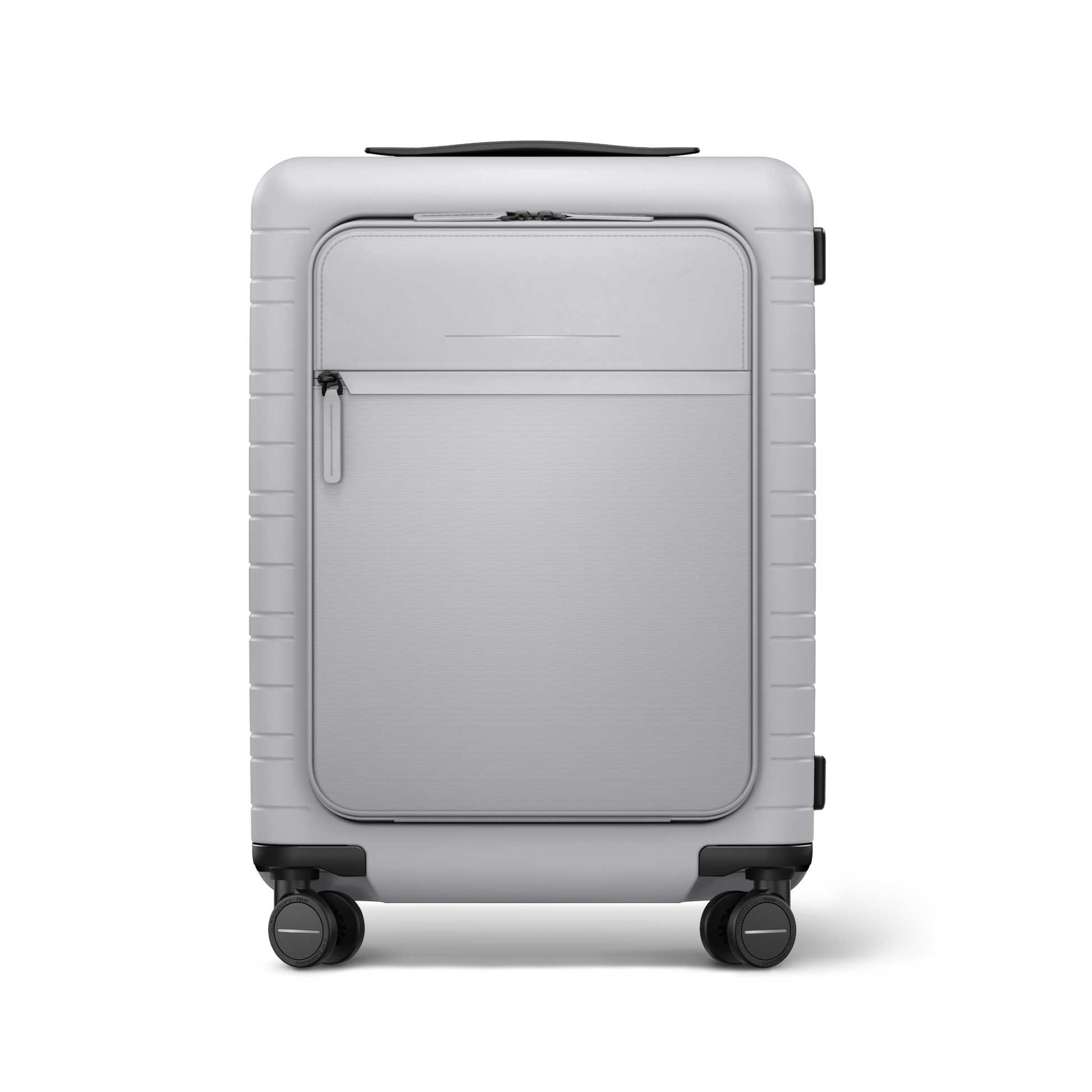 Koffer Essential Light Quartz Grau Vorderseite - Hartschale Polycarbonat Leicht Robust - Horizn Studios