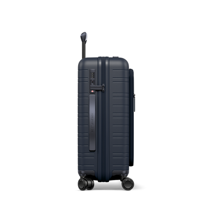 Koffer Blau Seitenansicht - Hartschale Polycarbonat Leicht Robust - Horizn Studios