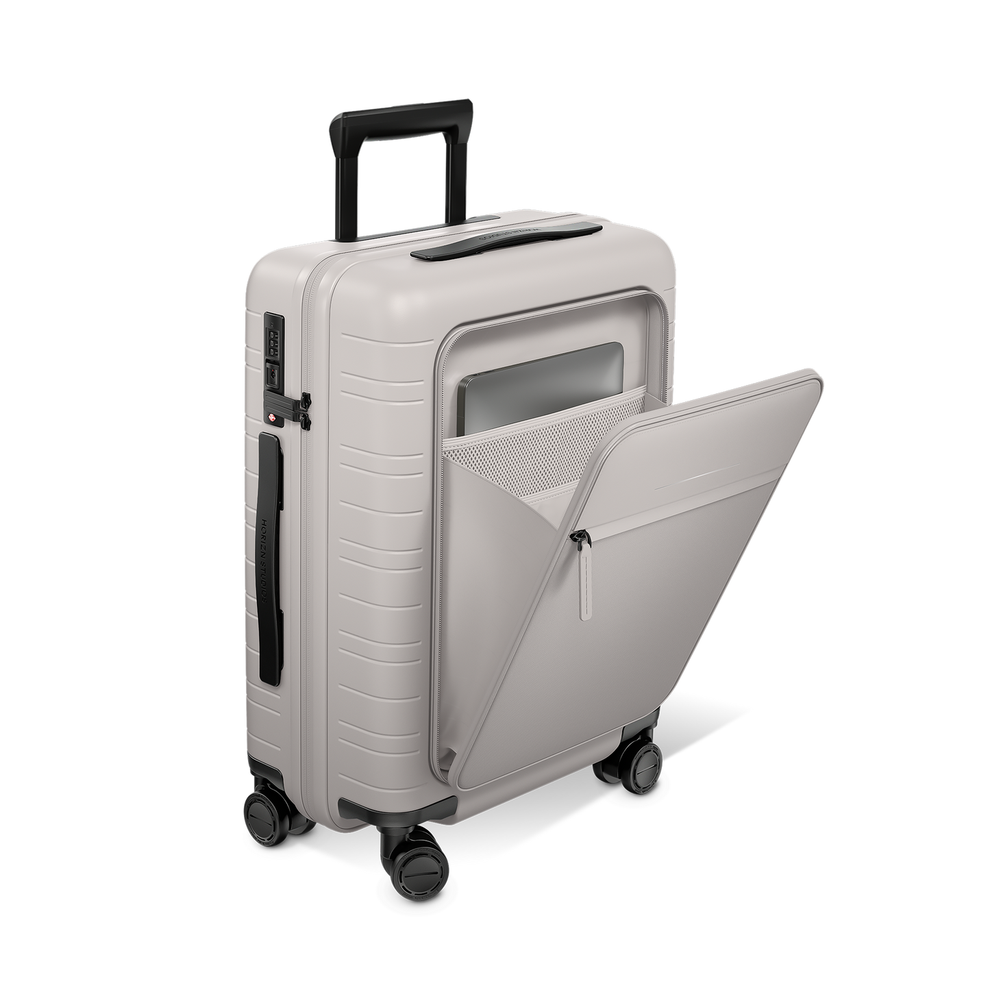 M5 / Sand Grey / Vegan Multi Shell / Cabin Size mit Fronttasche / Pro