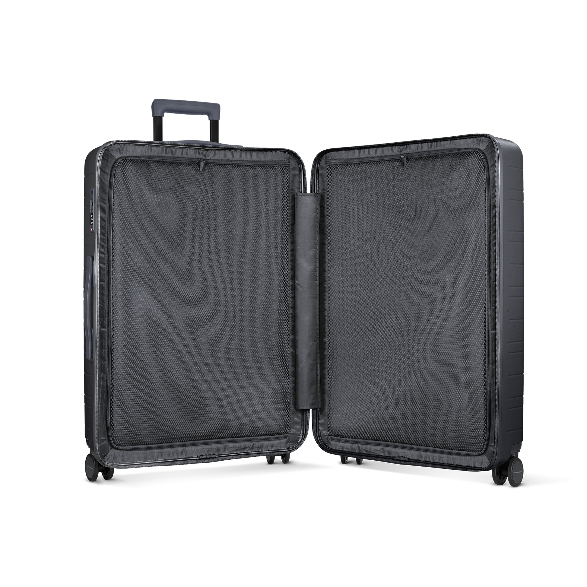 Koffer Dark Slate Innenansicht - Hartschale Polycarbonat Leicht Robust - Horizn Studios