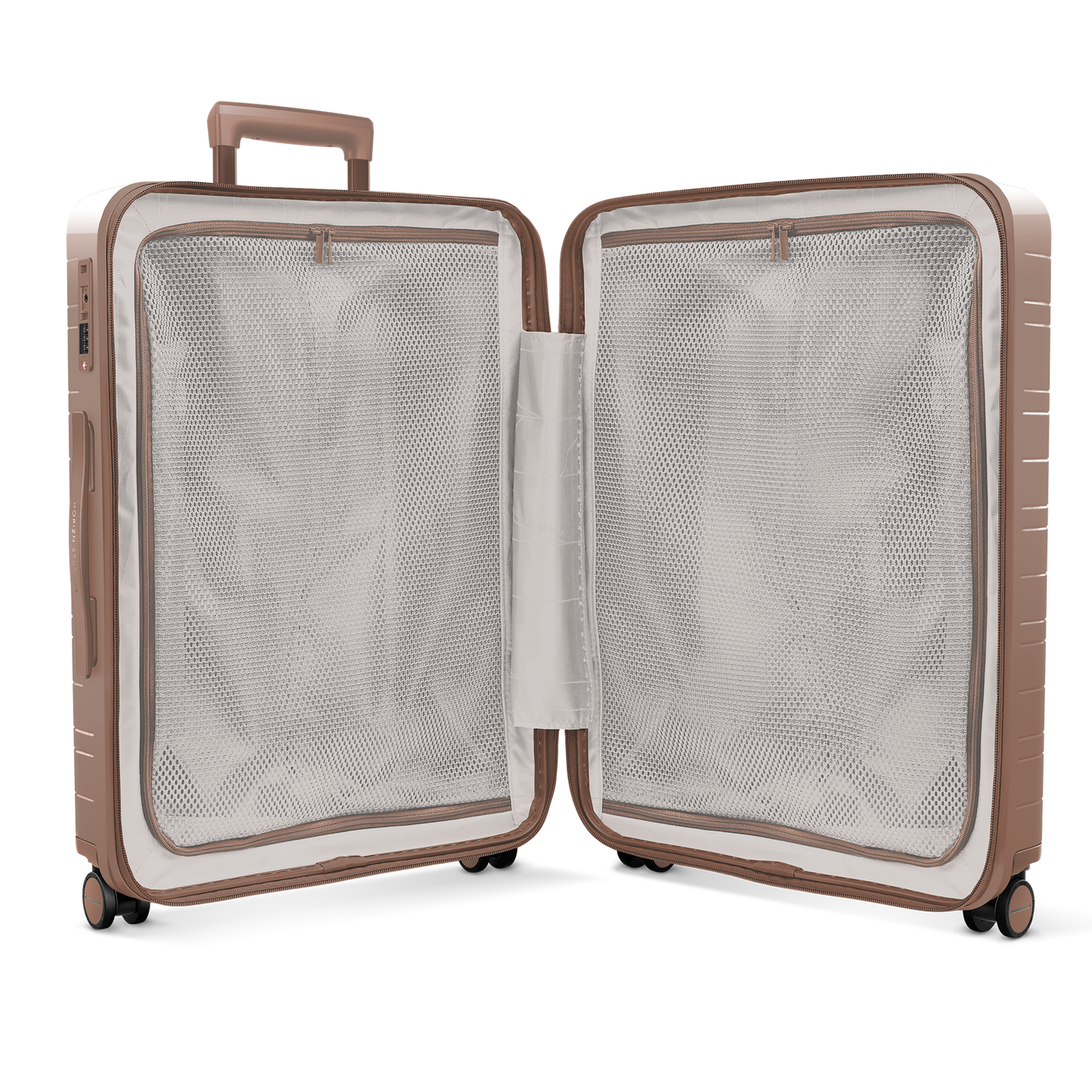 Koffer Glossy Braun Inside - Hartschale Polycarbonat Leicht Robust - Horizn Studios