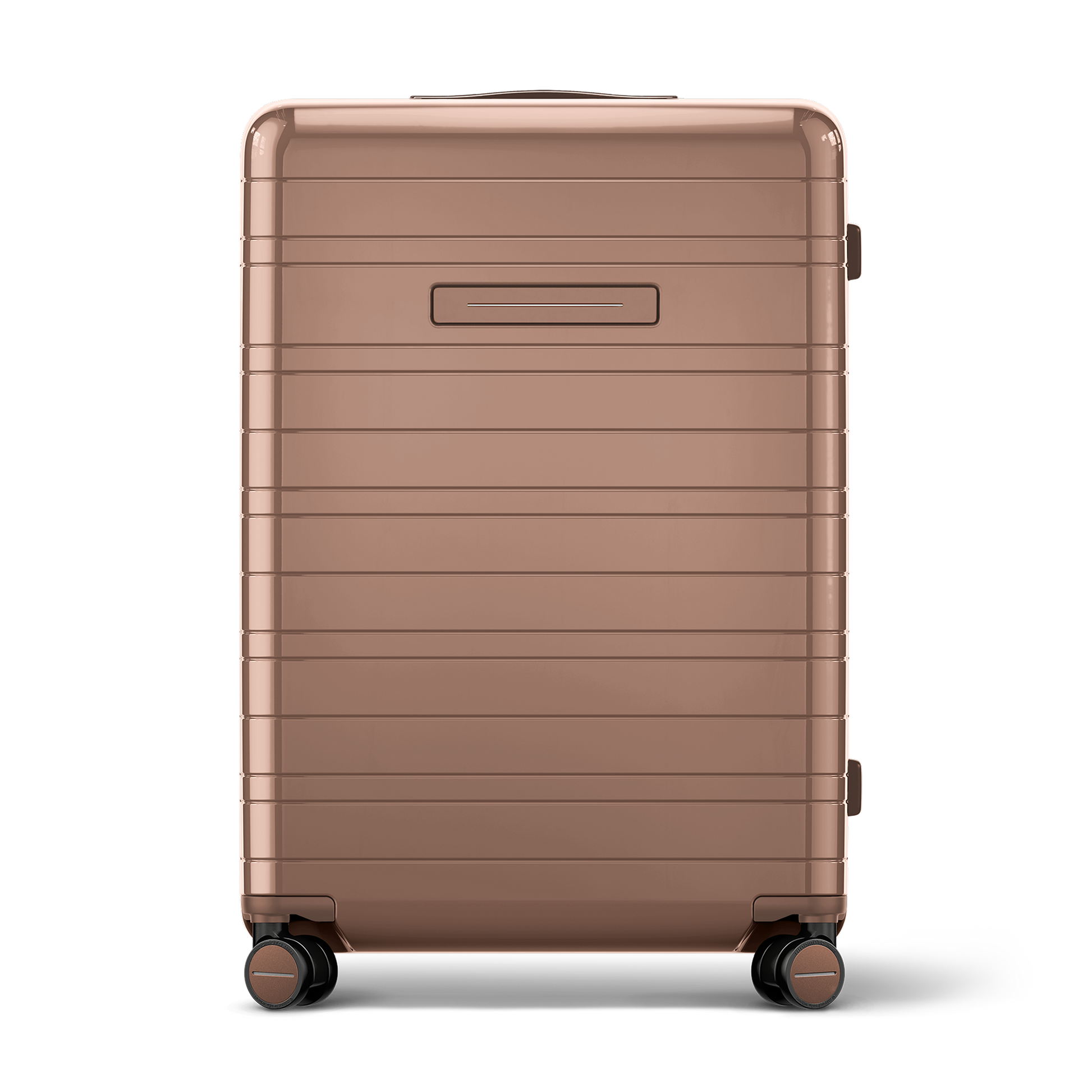 Koffer Glossy Braun Vorderseite - Hartschale Polycarbonat Leicht Robust - Horizn Studios