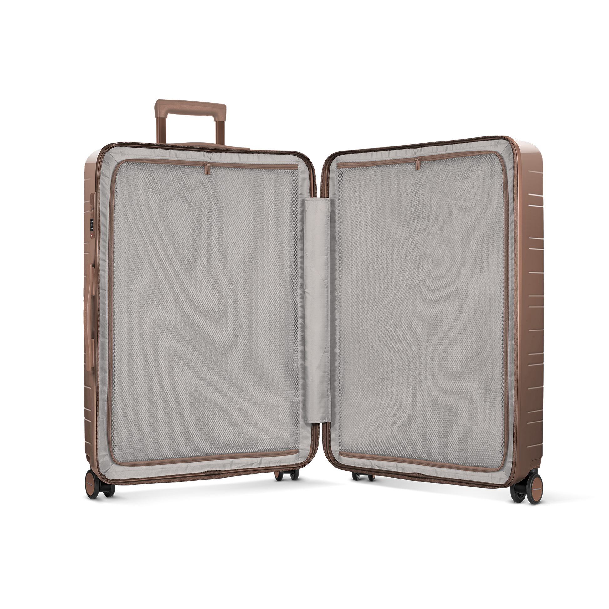Koffer Glossy Braun Inside - Hartschale Polycarbonat Leicht Robust - Horizn Studios