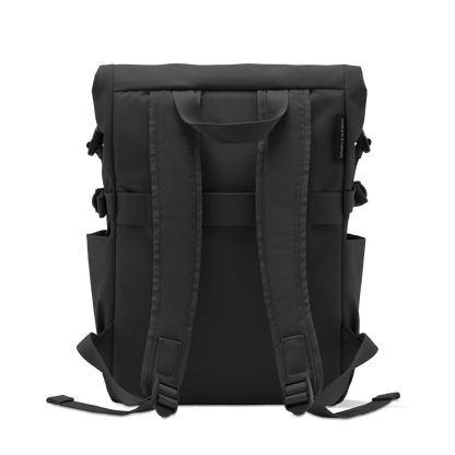 Shibuya Rolltop Rucksack Rückseite - Wasserabweisend Vegan Ergonomisch - Horizn Studios