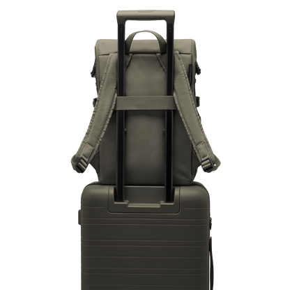 Shibuya Rolltop Rucksack Grün Trolley - Wasserabweisend Vegan Ergonomisch - Horizn Studios