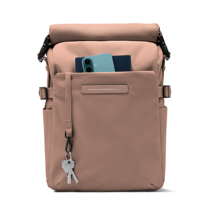 Shibuya Rolltop Rucksack Braun Fronttasche - Wasserabweisend Vegan Ergonomisch - Horizn Studios