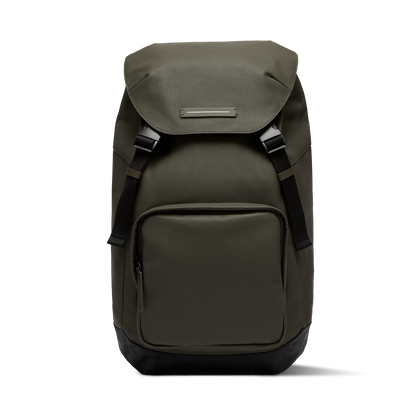 SoFo Backpack City / Dark Olive / Recycled Waxed Canvas