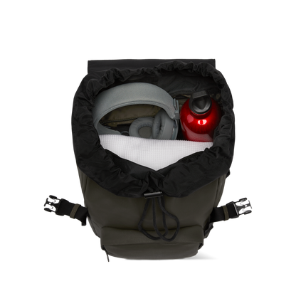 Sofo Rucksack City Darkolive Main Pocket - Wasserabweisend Vegan Ergonomisch - Horizn Studios