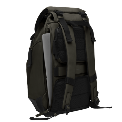 SoFo Backpack City / Dark Olive / Recycled Waxed Canvas