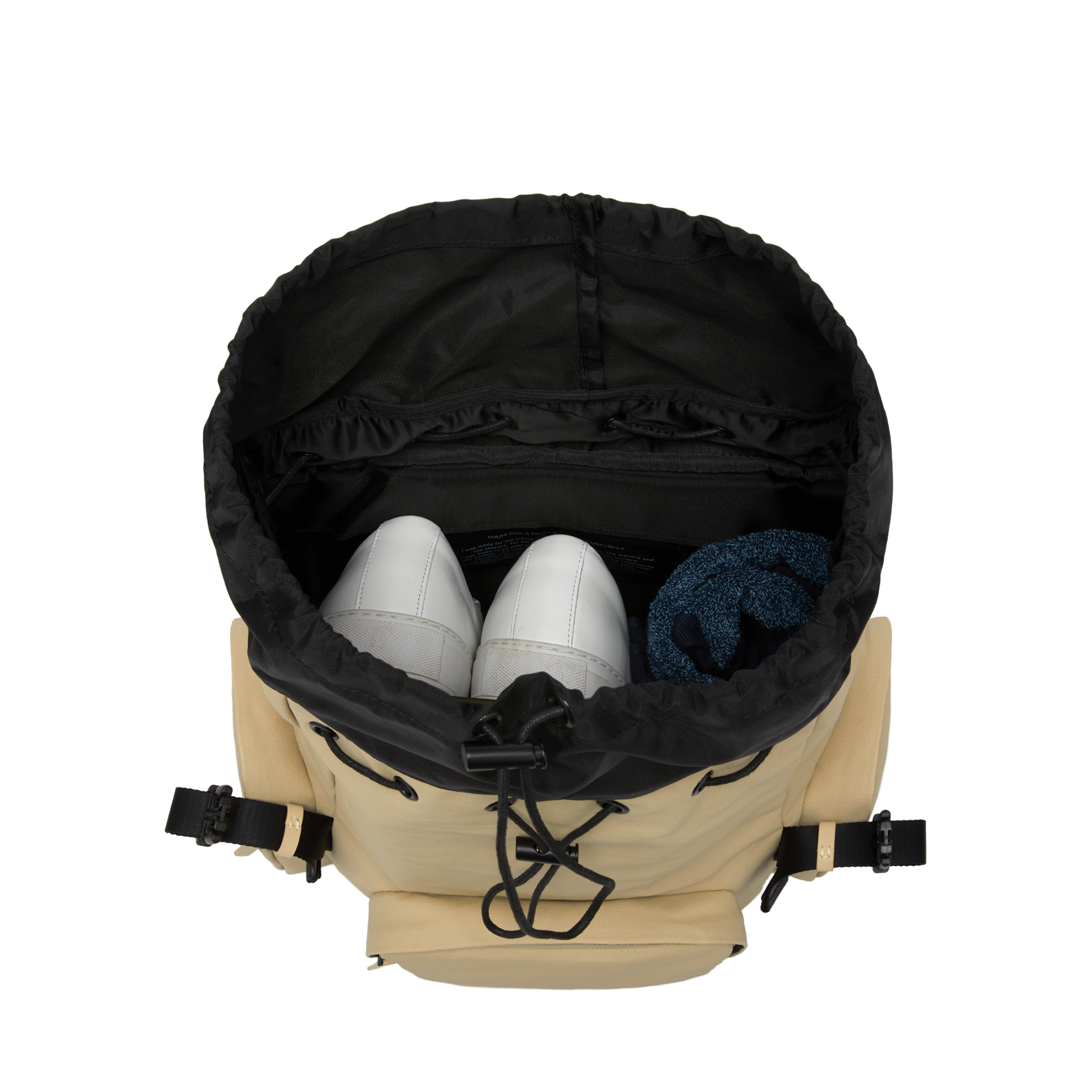 Sofo Rucksack Beige Main Pocket - Wasserabweisend Vegan Ergonomisch - Horizn Studios