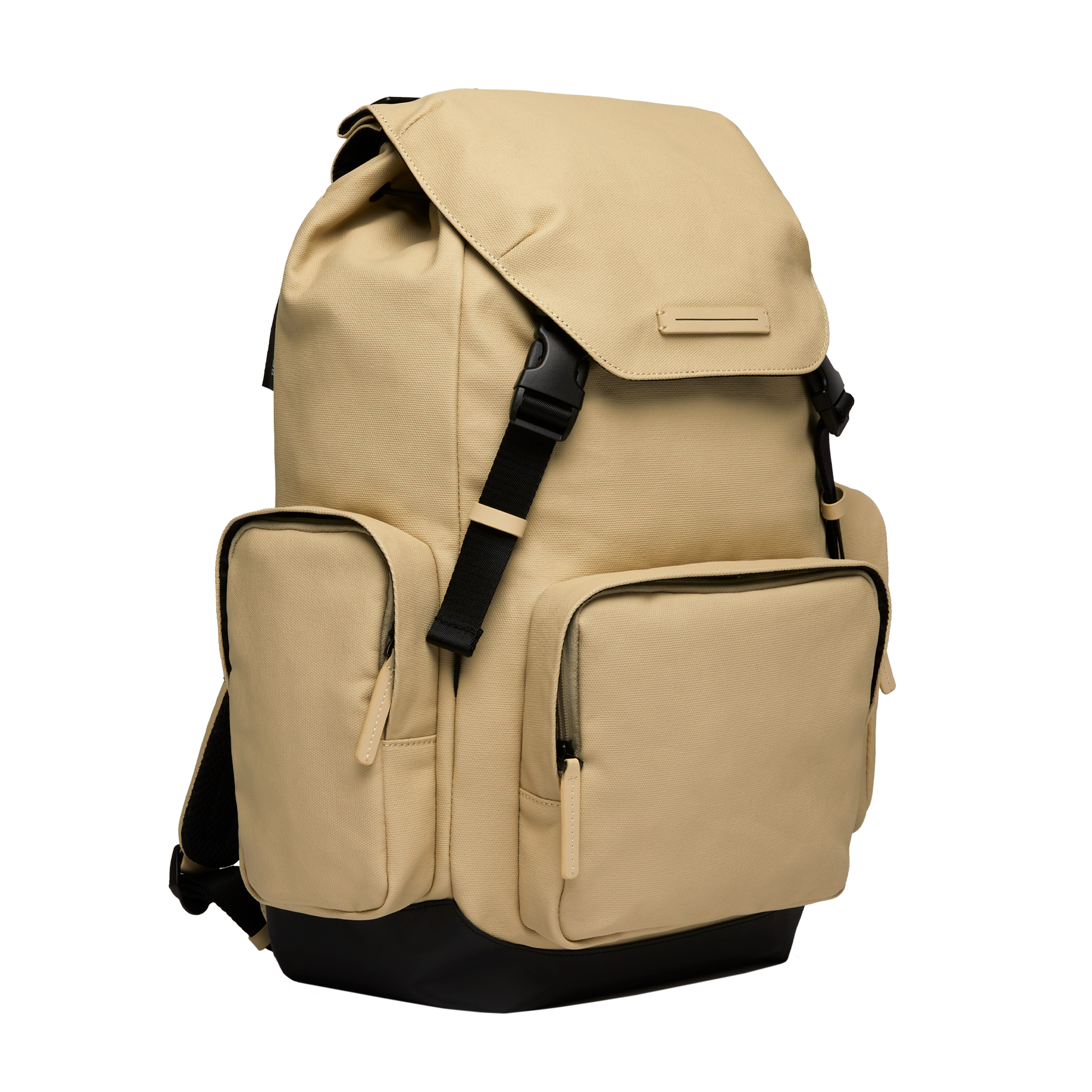 Sofo Rucksack Beige Seitenansicht - Wasserabweisend Vegan Ergonomisch - Horizn Studios