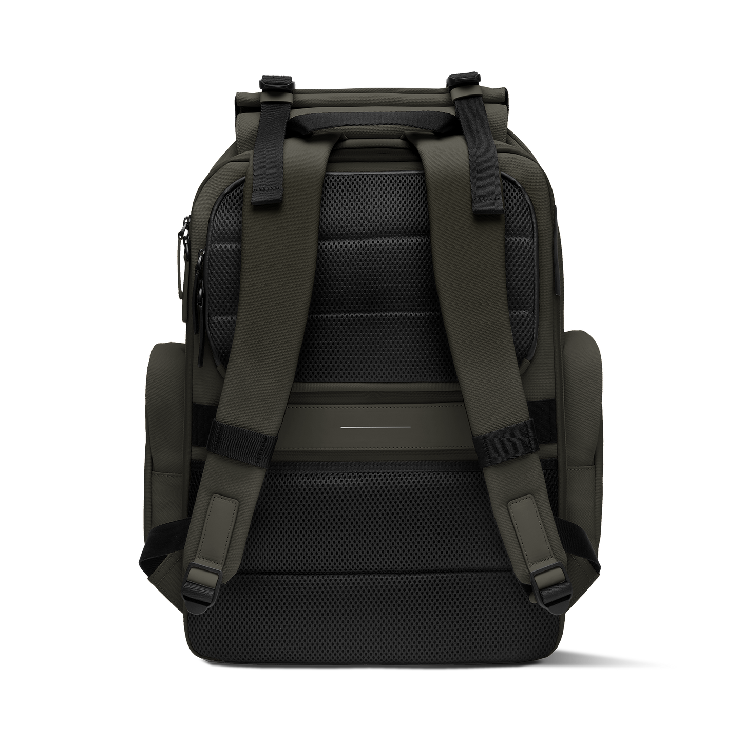 Sofo Rucksack Travel Grün Rückseite - Wasserabweisend Vegan Ergonomisch - Horizn Studios