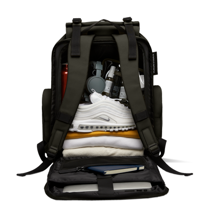 Sofo Rucksack Travel Grün Packed - Wasserabweisend Vegan Ergonomisch - Horizn Studios