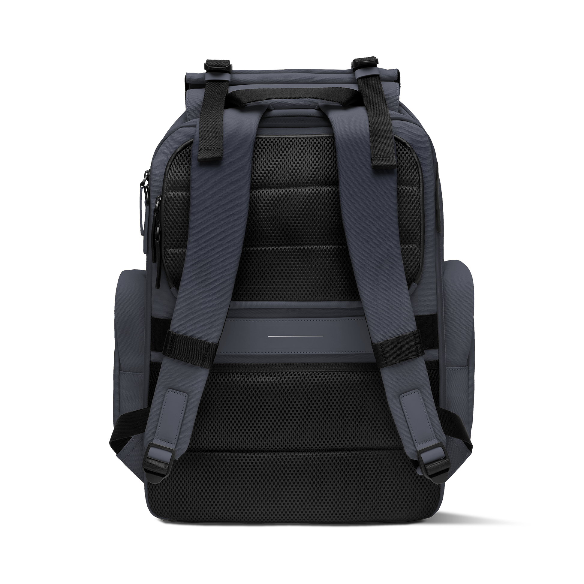 Sofo Rucksack Travel Blau Rückseite - Wasserabweisend Vegan Ergonomisch - Horizn Studios