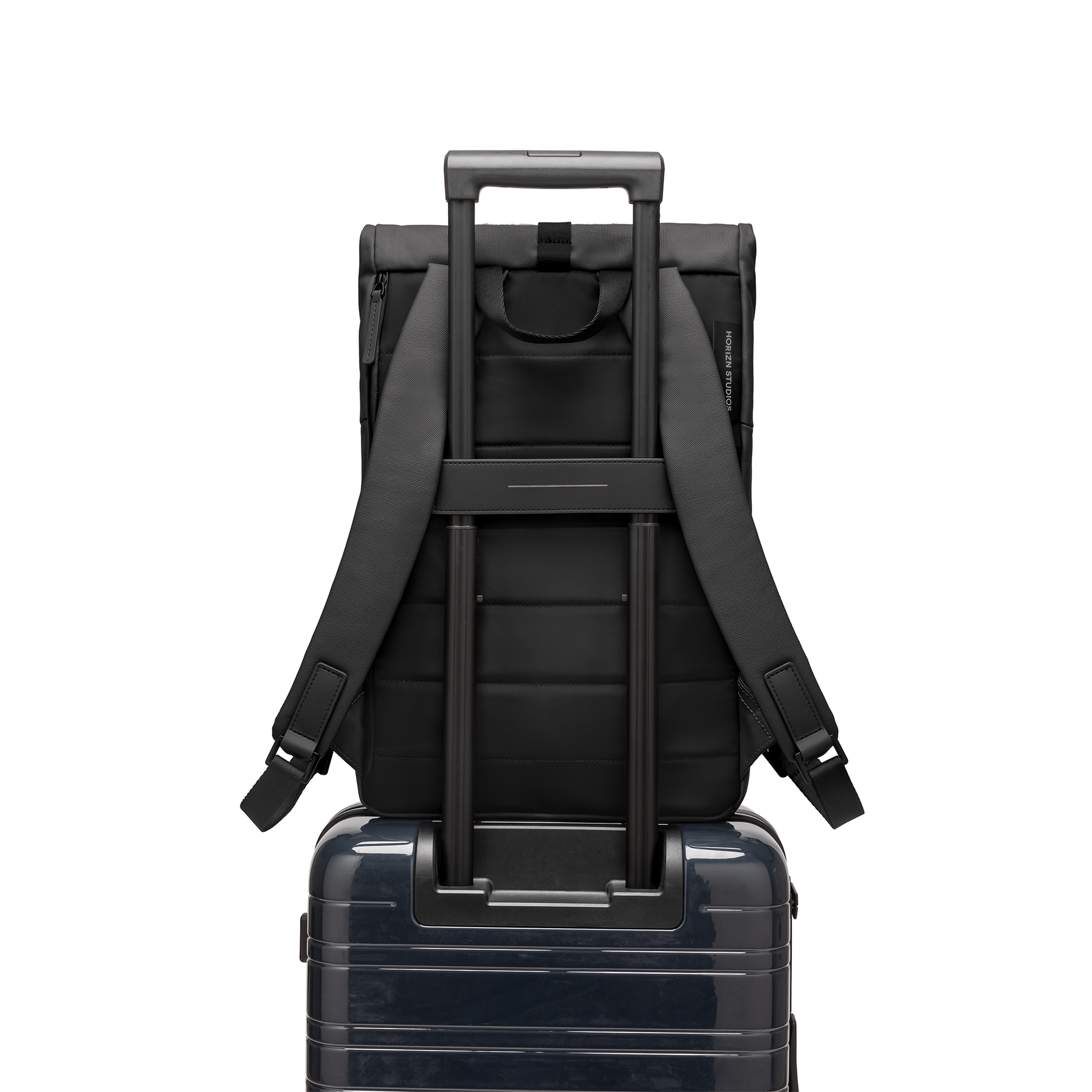 Sofo Rolltop Rucksack Rucksack Rucksack Trolley Rückseite - Wasserabweisend Vegan Ergonomisch - Horizn Studios