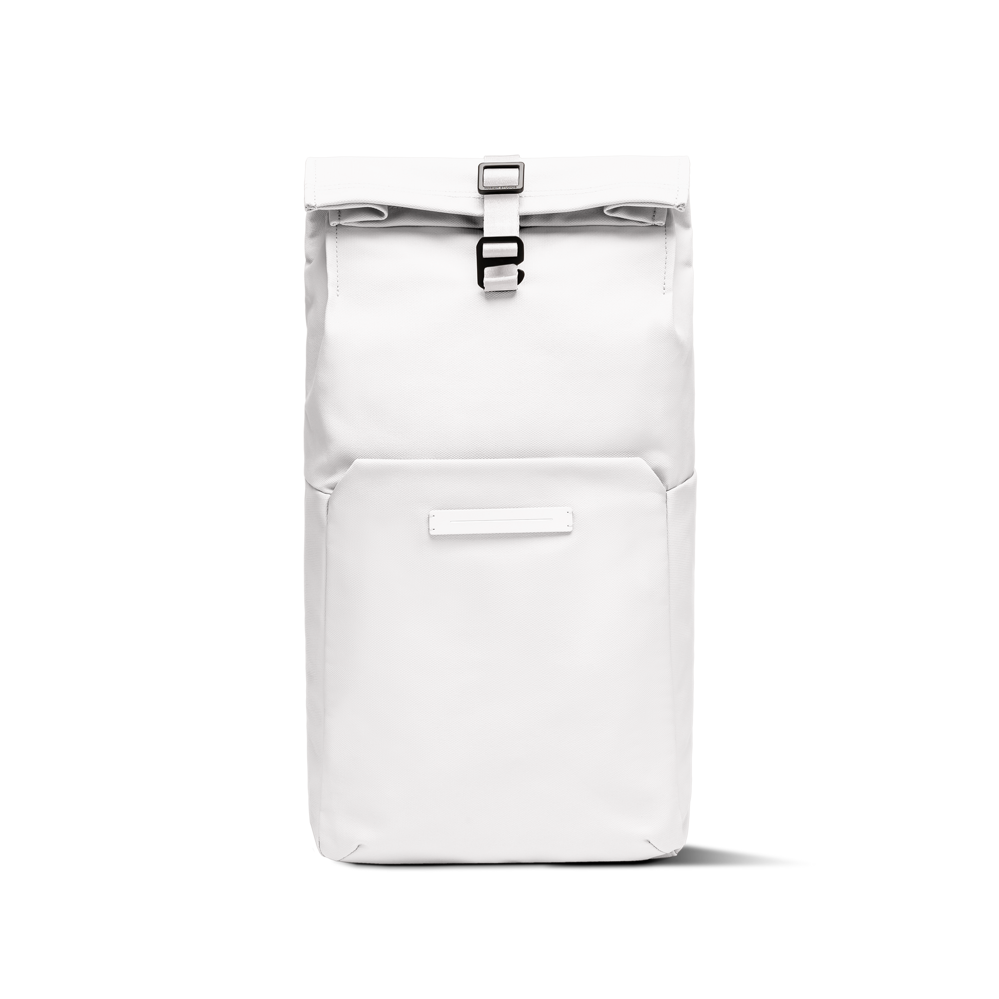 Sofo Rolltop Rucksack Rucksack Rucksack All Weiß Vorderseite Erweitert - Wasserabweisend Vegan Ergonomisch - Horizn Studios