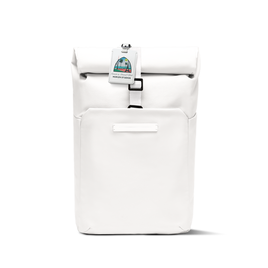 Sofo Rolltop Rucksack Rucksack Rucksack Tennis Edition Vorderseite - Wasserabweisend Vegan Ergonomisch - Horizn Studios
