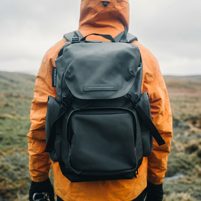 SoFo Backpack Travel / Dark Olive / Waxed Canvas