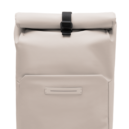 Sofo Rolltop Rucksack Rucksack Beige Detail - Wasserabweisend Vegan Ergonomisch - Horizn Studios