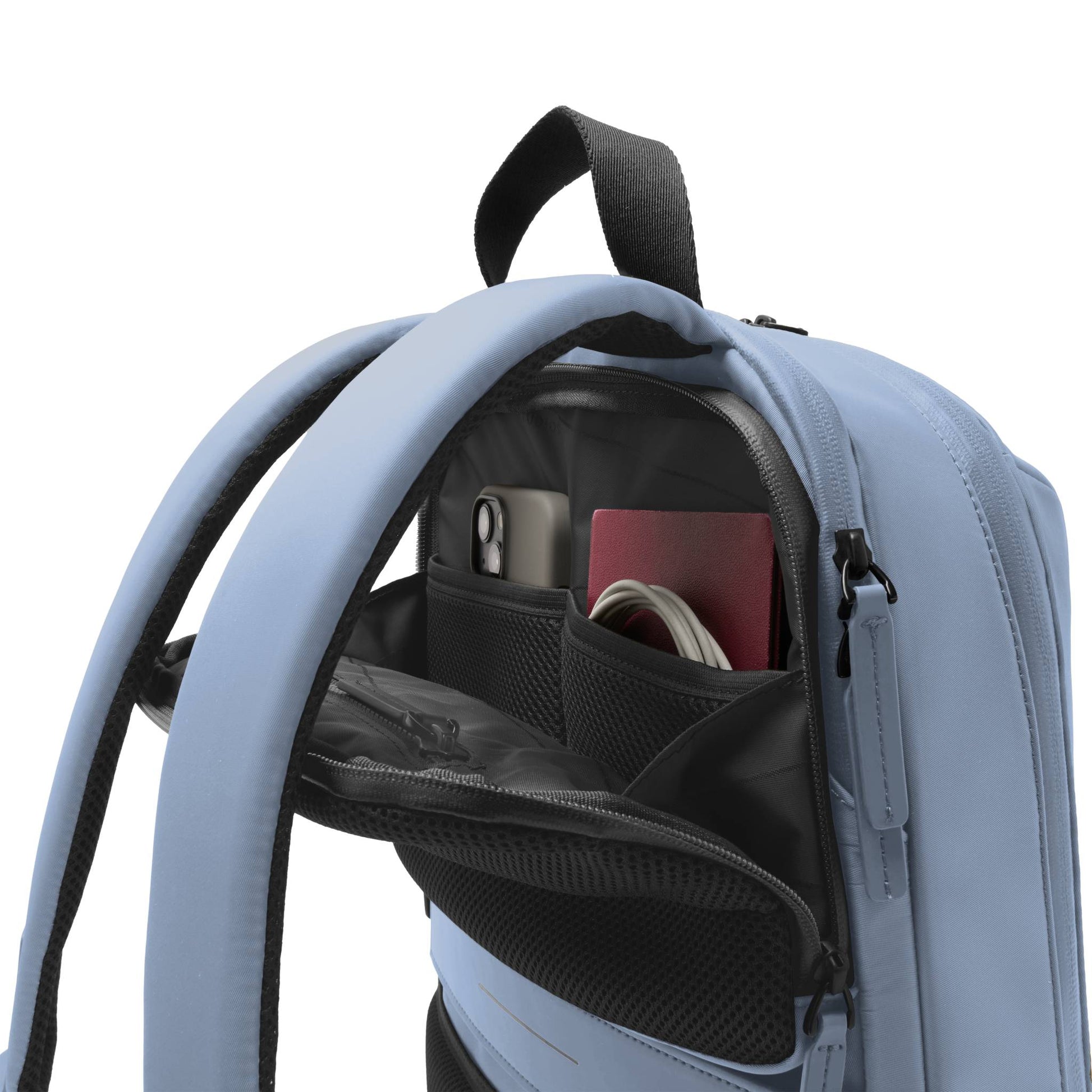 Gion Rucksack Bluevega Detail Backcompartment - Wasserabweisend Vegan Ergonomisch - Horizn Studios