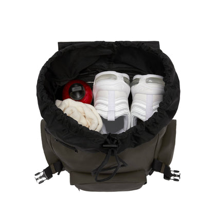 Sofo Rucksack Travel Darkolive Main Pocket - Wasserabweisend Vegan Ergonomisch - Horizn Studios