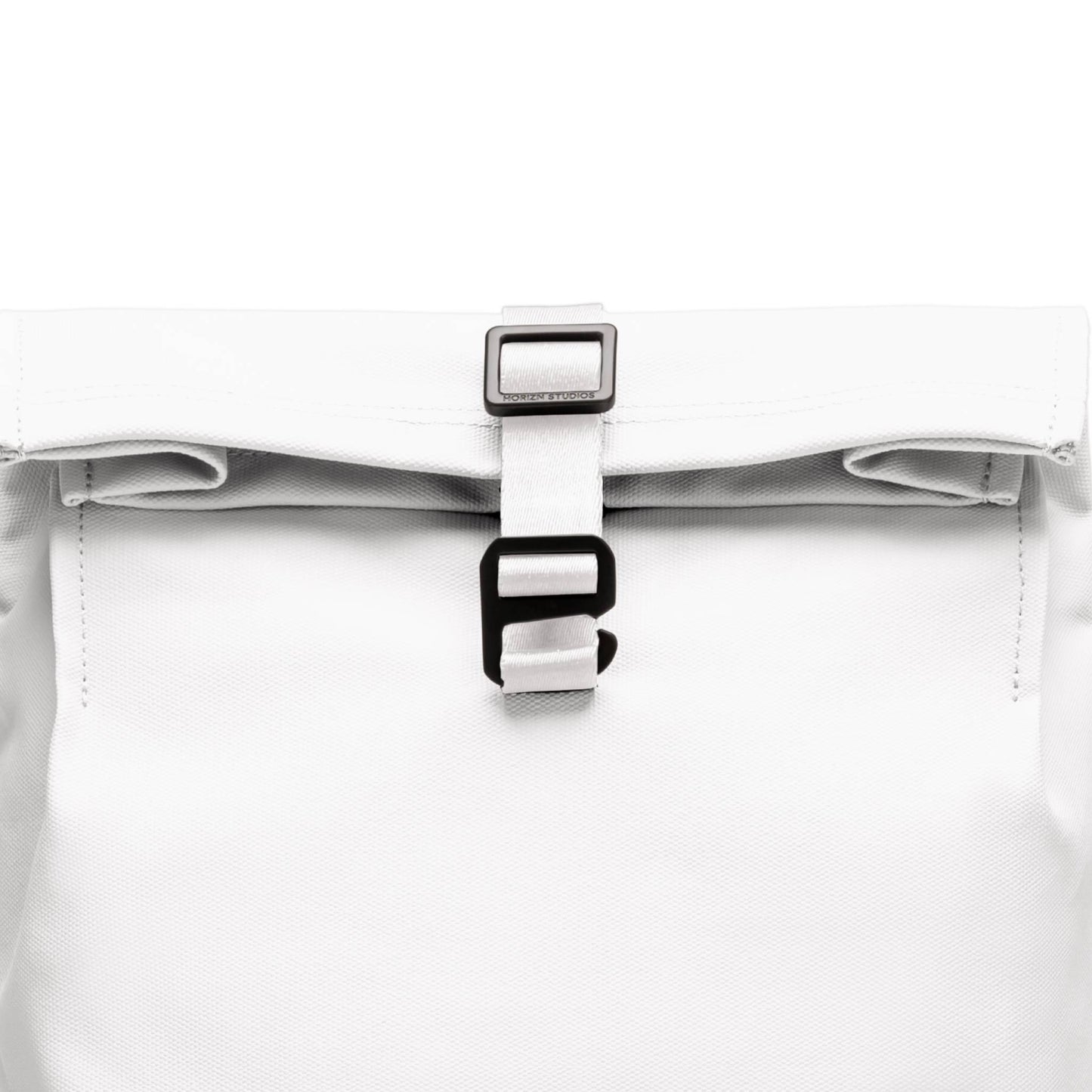 Sofo Rolltop Rucksack Rucksack Rucksack All Weiß Shot - Wasserabweisend Vegan Ergonomisch - Horizn Studios