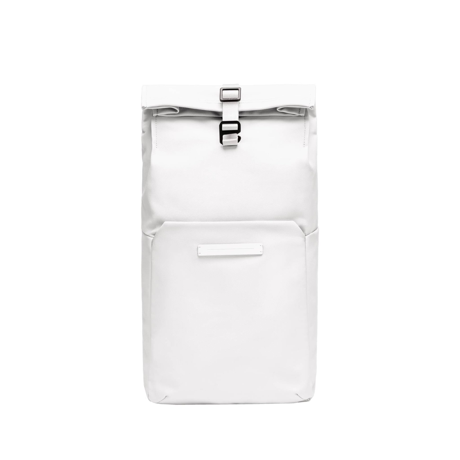 Sofo Rolltop Rucksack Rucksack Rucksack All Weiß Vorderseite Erweitert - Wasserabweisend Vegan Ergonomisch - Horizn Studios